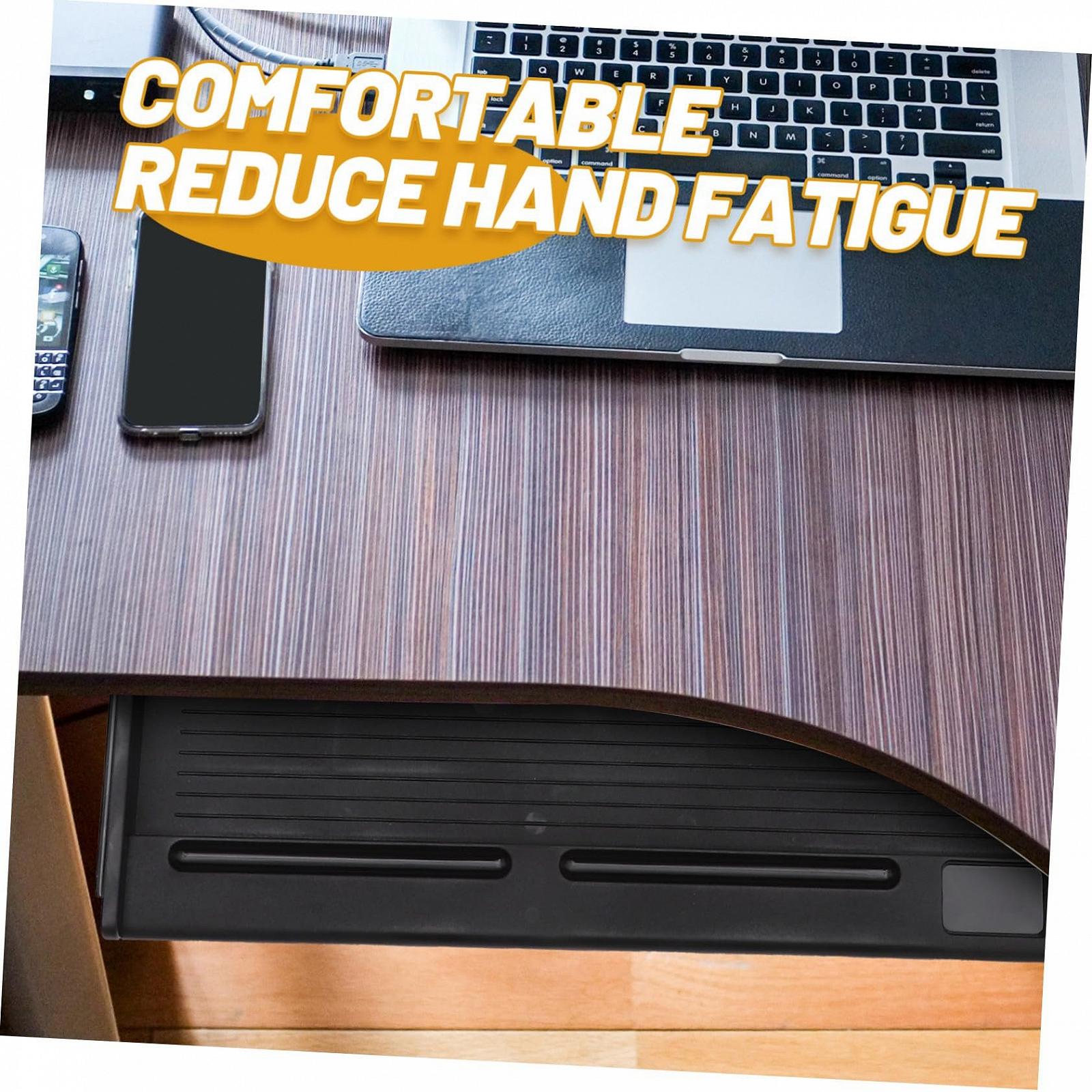 Підставка для клавіатури під стіл з висувною шухлядою, ергономічна, для економії місця, фото №8