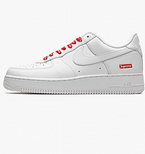 Кроссовки Nike Air Force 1 Low Supreme White, размер 42.5 - Фото 1