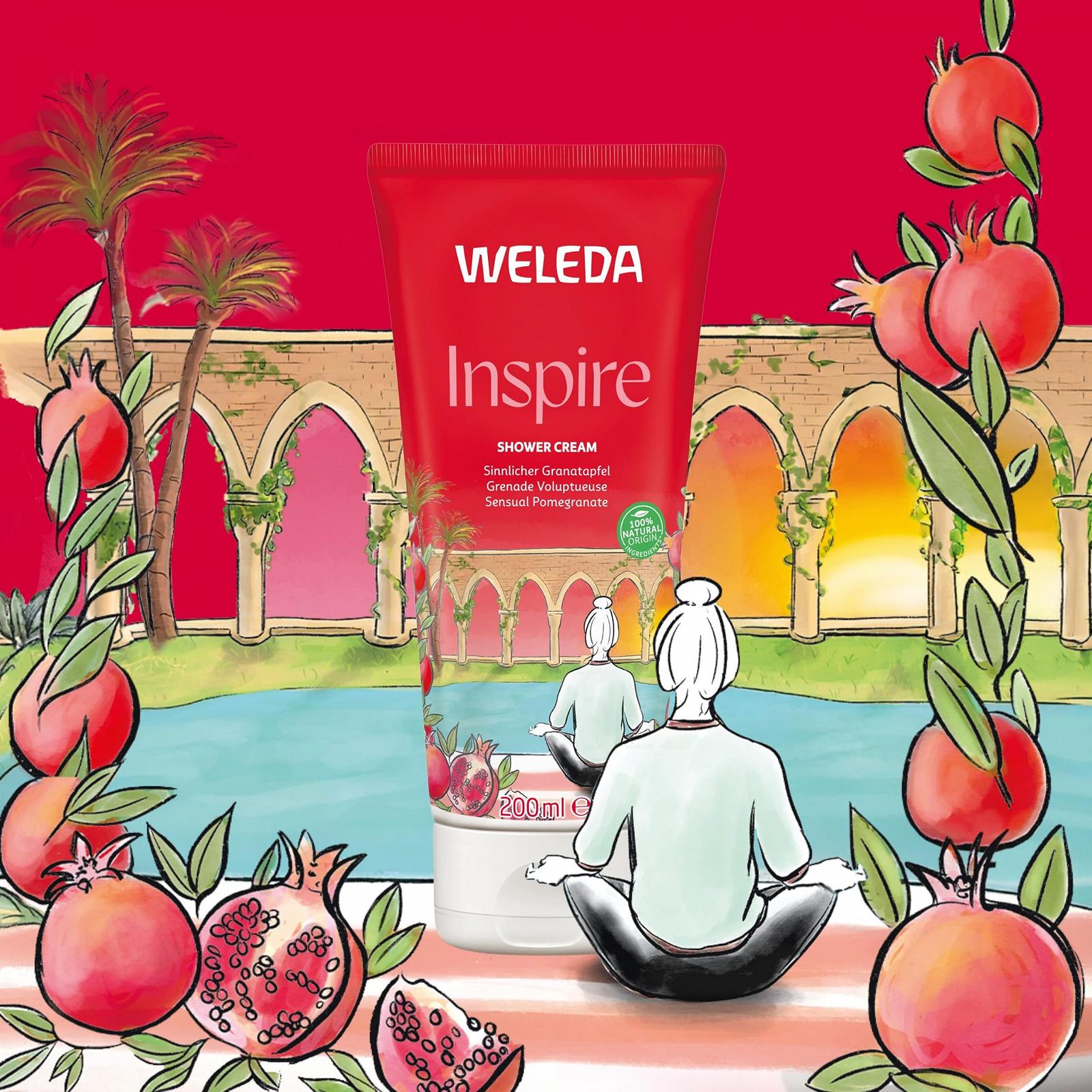 Гель для душу Weleda Organic Pomegranate кремовий 200 мл, фото №4