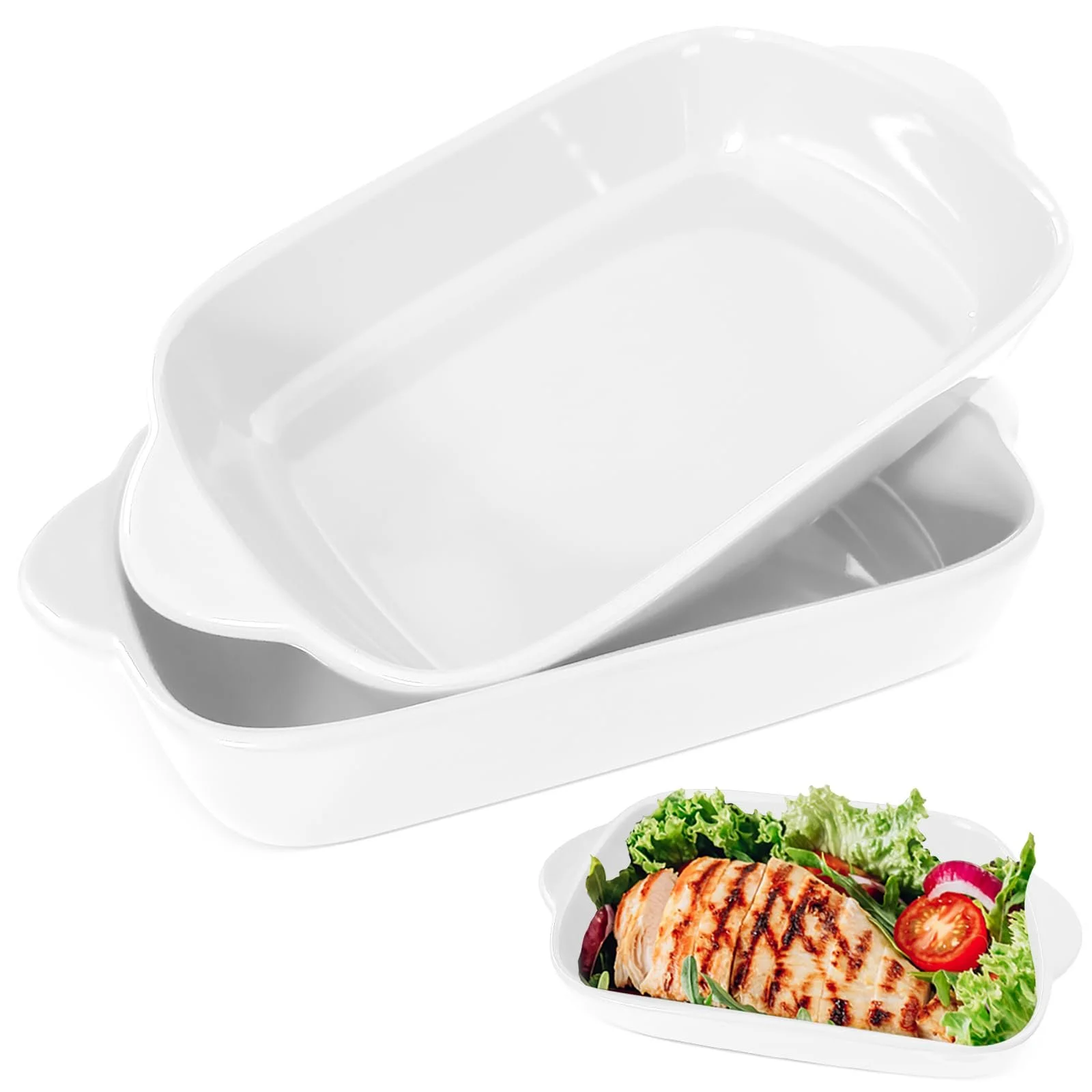 Набір форм для запікання Керамічні Прямокутні 23 х 13 см 2 шт., фото №1