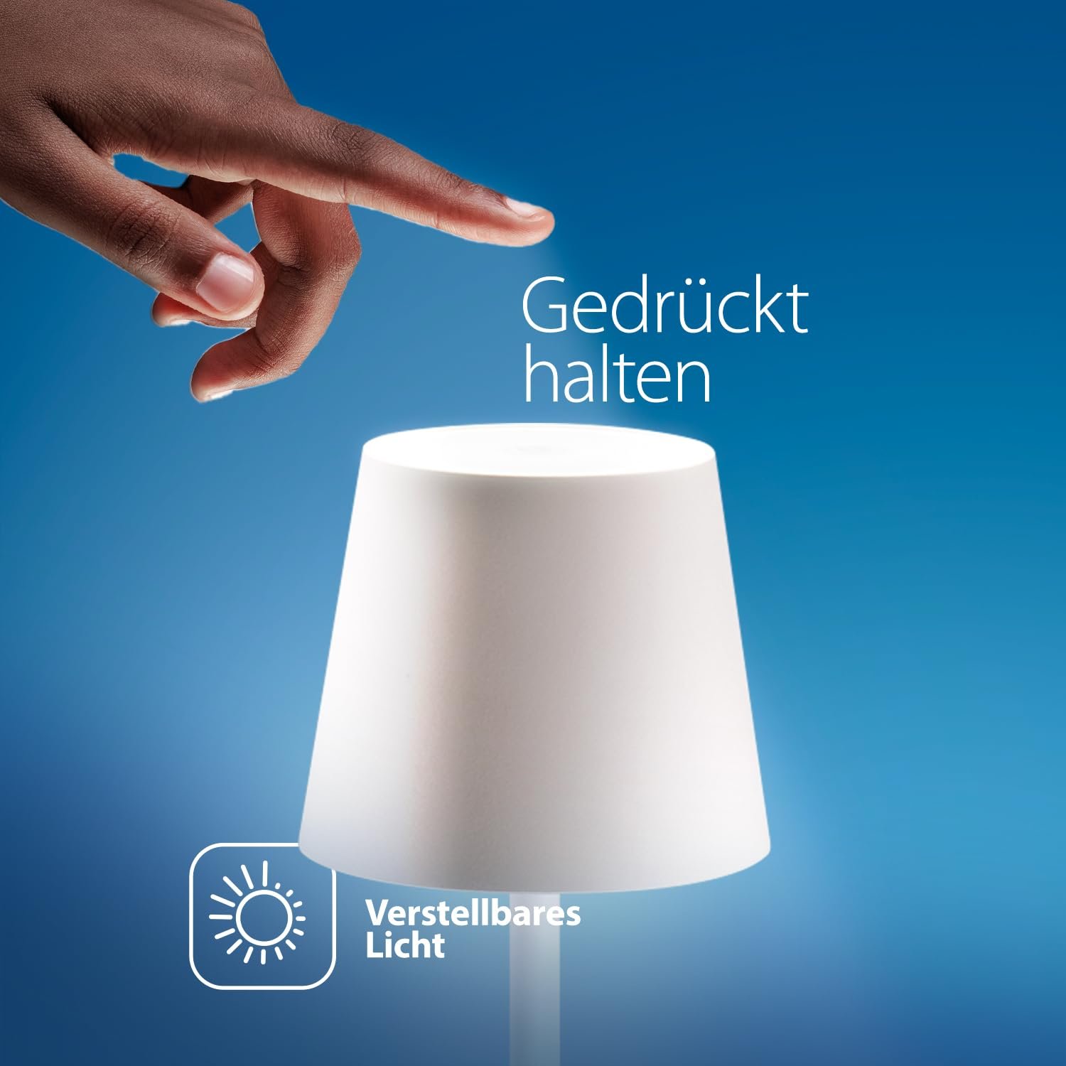 Настільна лампа SECURIT Feline LED Бездротова USB Біла, фото №5