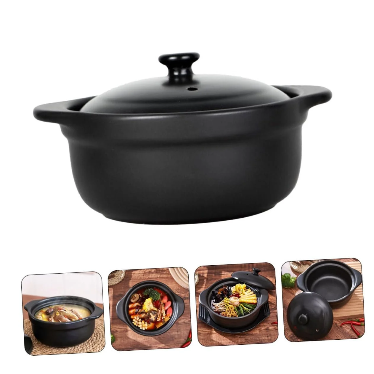 Каструля для тушкування TOYANDONA керамічна з кришкою багатофункціональна, фото №9 Каструля для тушкування TOYANDONA керамічна з кришкою багатофункціональна, фото №9