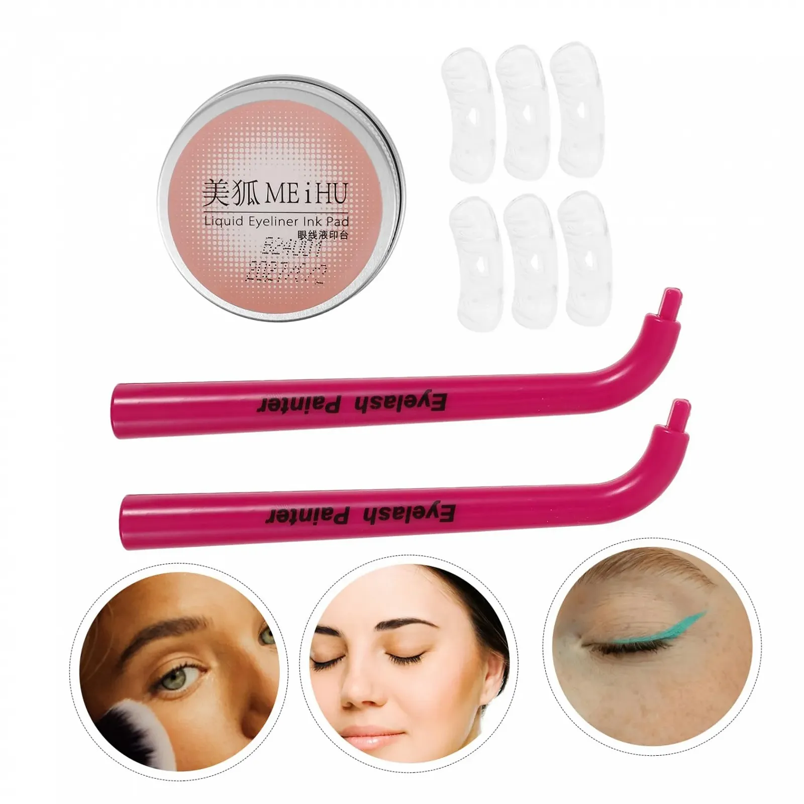 Інструмент для макіяжу очей Healeved, штамп для нижніх вій, трафарет для вій, фото №7