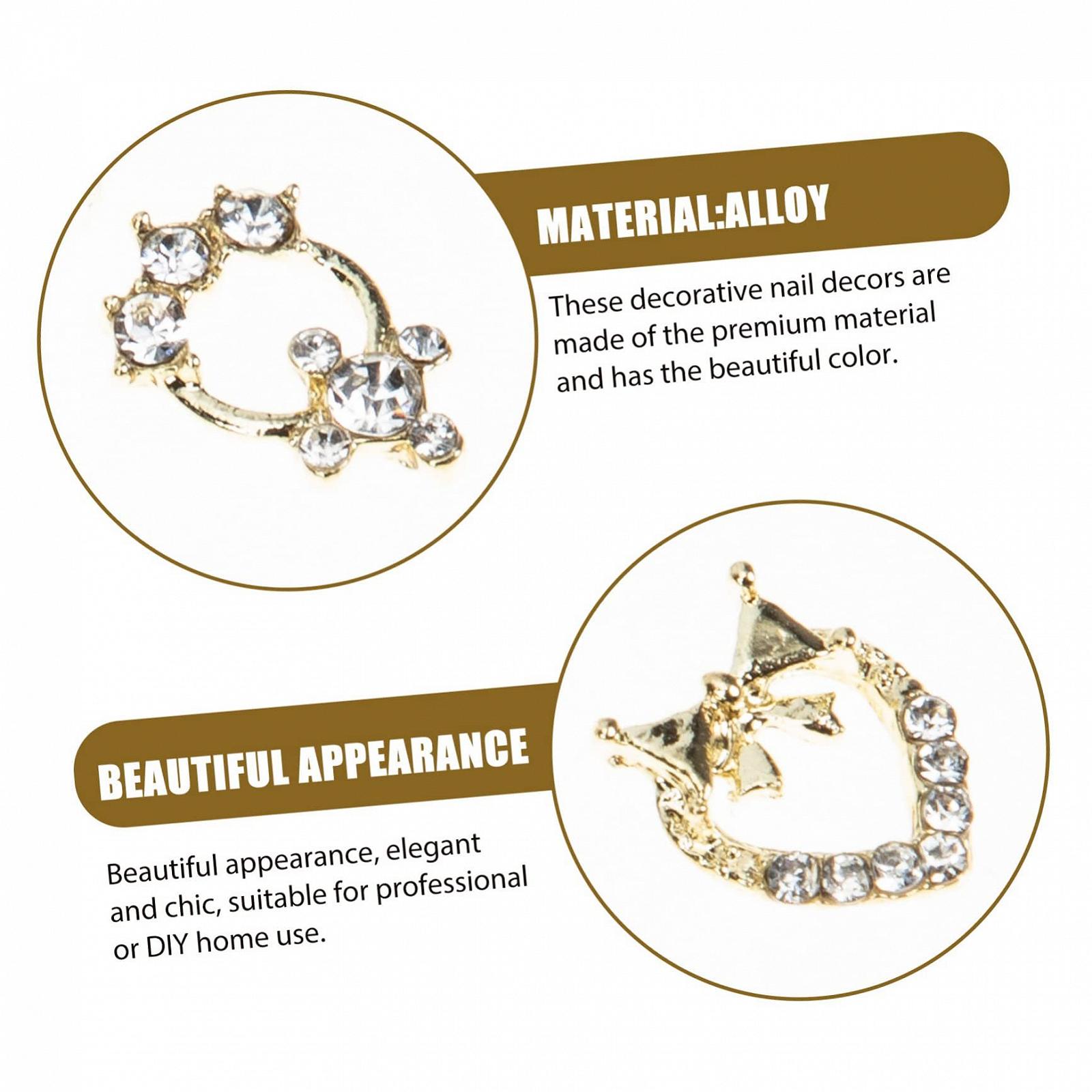 Украшение для ногтей WOONEKY 60 шт. Разноцветные, фото №4