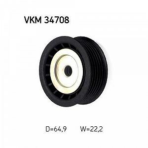 Ролик обводной/направляющий поликлинового ремня SKF VKM 34708 для FORD, левый synthetic.ua - Фото 1