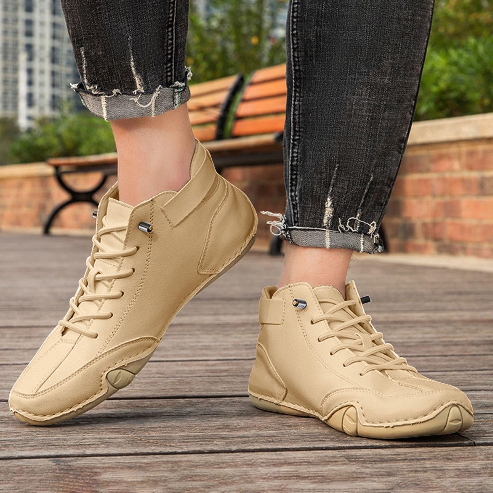 Взуття BarfuB Ultra Comfortable Non-Slip из натуральной кожи Flexao и Wandara Orthoschuhe для женщин, мужчин, большие размеры, фото №3