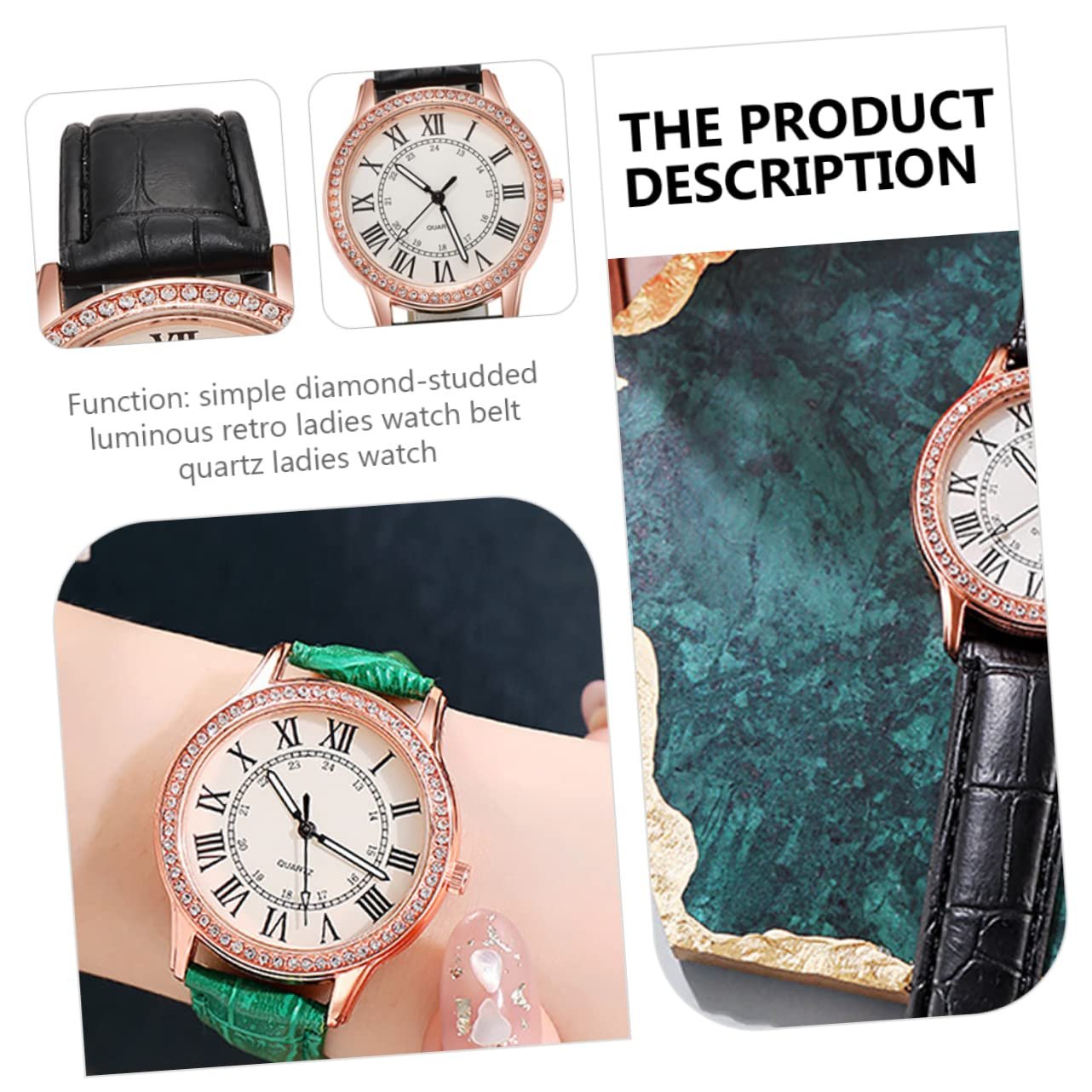 Жіночий годинник LIFKOME Кварцовий Чорний, фото №4