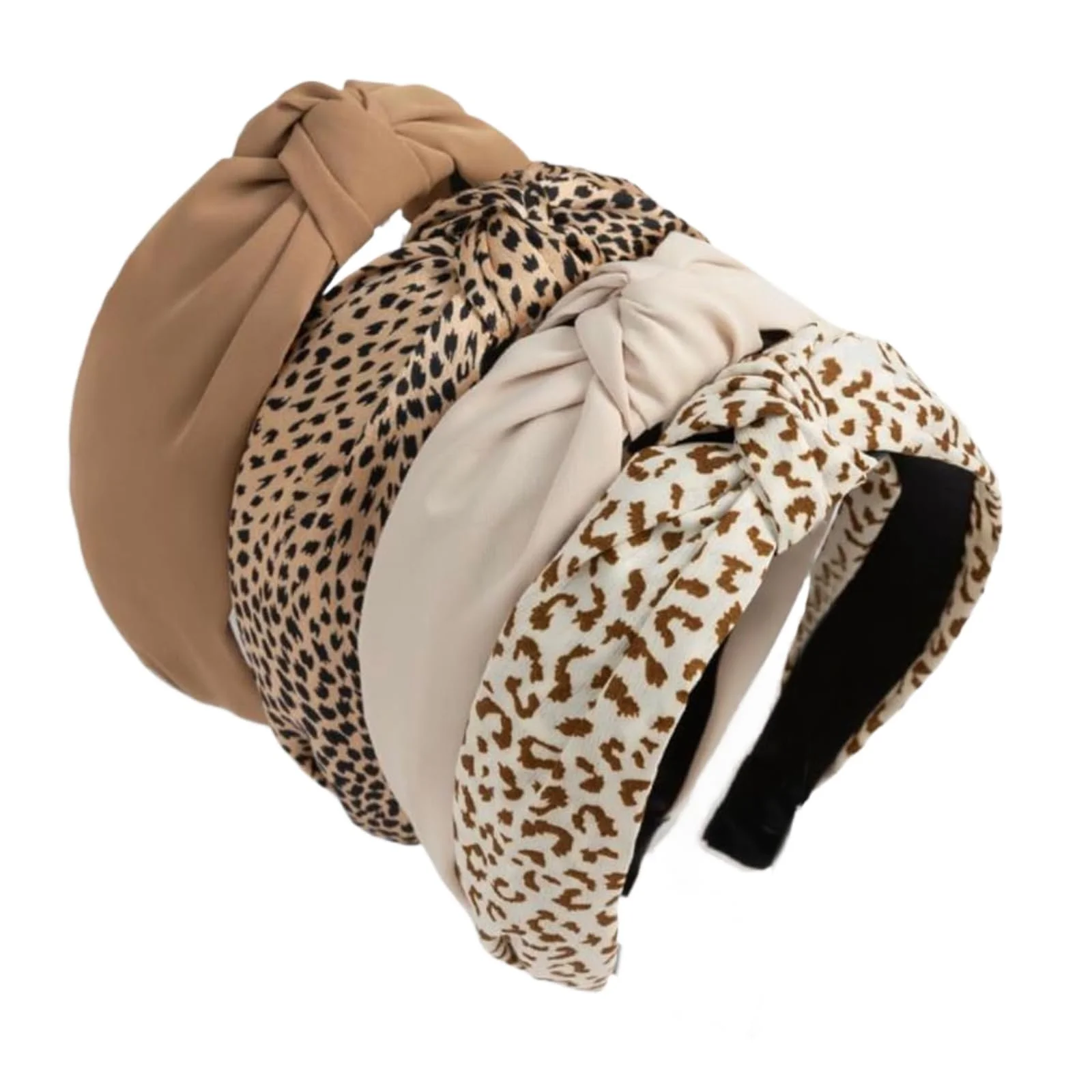 Набір обручів на голову жіночих широких,нековзні, фото №1