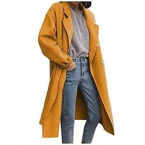 Купить Пальто Generisch Зимнее Пальто Двубортное с Лацканами Длиной до Колена Тренч Зимняя Длинная A-силуэта Куртка - Фото 1 Пальто Generisch Зимнее Пальто Двубортное с Лацканами Длиной до Колена Тренч Зимняя Длинная A-силуэта Куртка - Фото 1