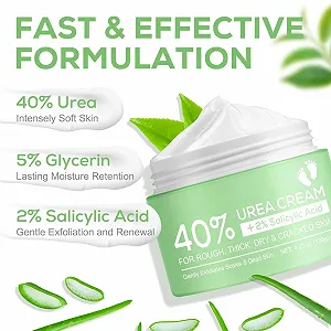 Крем для ног Urea Cream 40% мочевины + 2% салициловой кислоты 120 г synthetic.ua - Фото 1