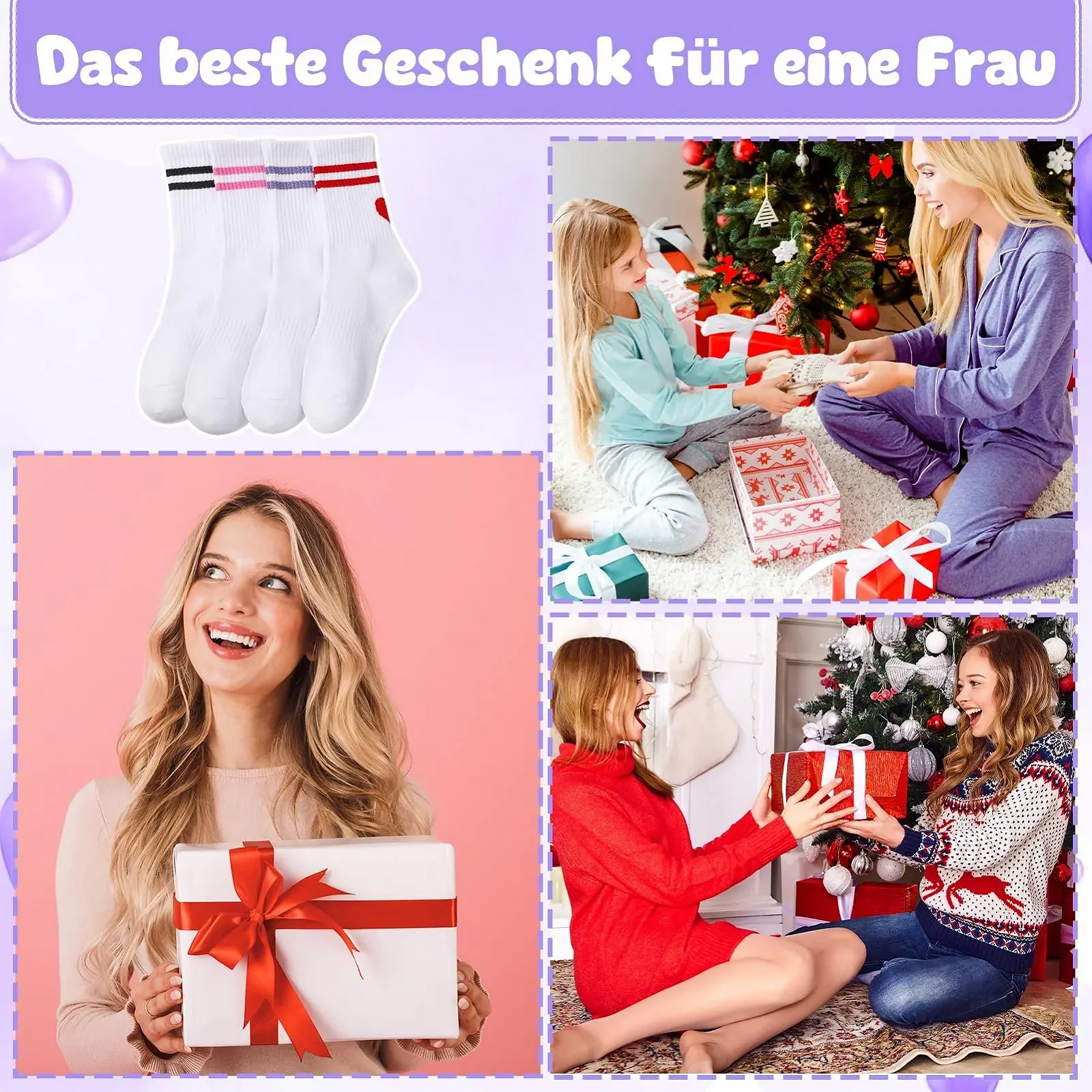 Женские теннисные носки Белый цвет (4 пары), фото №6 Женские теннисные носки Белый цвет (4 пары), фото №6