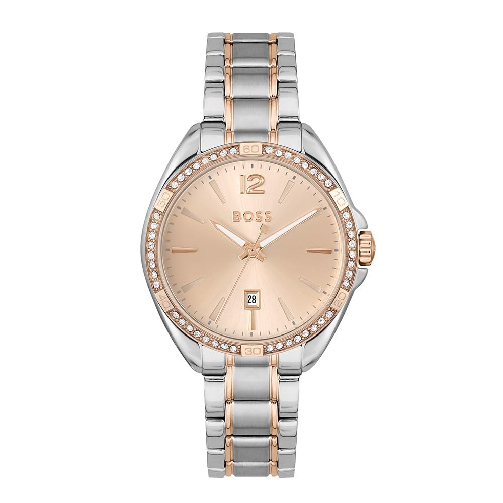 Жіночий аналоговий годинник Quartz BOSS Felina Collection 1502622, багатокольоровий, браслет, фото №1
