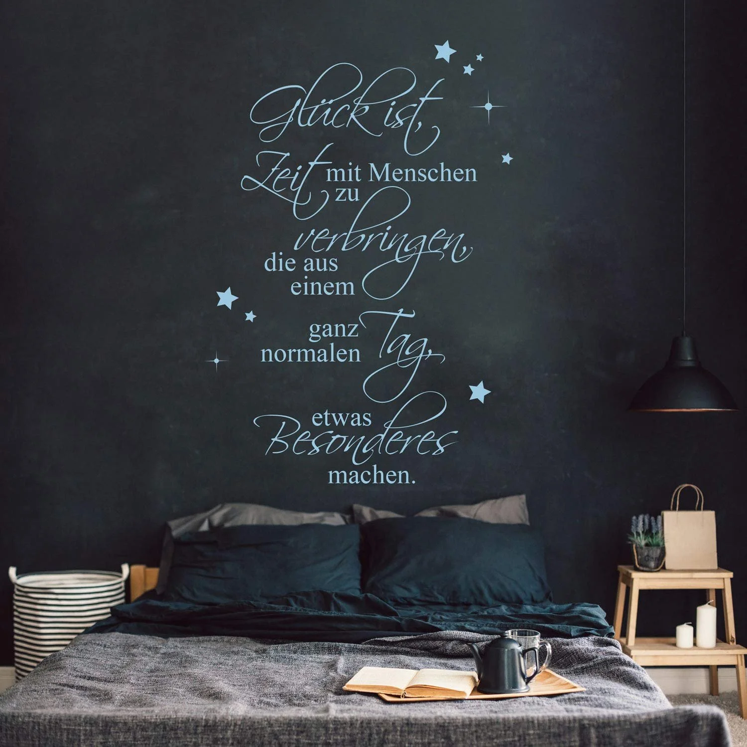Наклейка на стіну ilka parey wall tattoo-world Happiness is time spending with stars M2449, фото №4