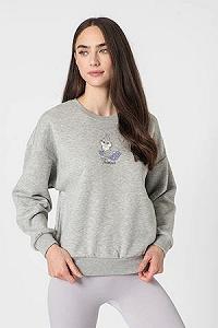 Худі ONLDISNEY LIFE L/S BAMBI BOX SWT 15250089-Light Grey Melange-Print:THUMPER ONLYСірий S synthetic.ua - Фото 1