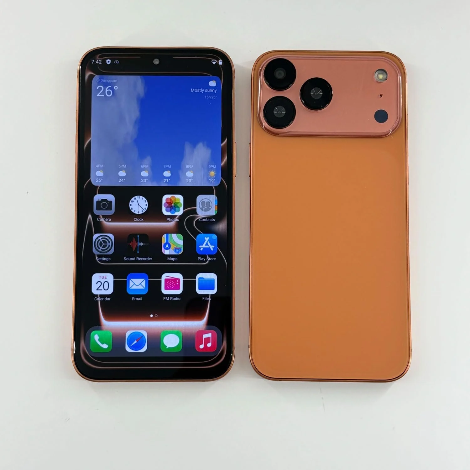 Смартфон Cell Phone 6.6" 2/16GB 3G Dual SIM Android 10.0 Orange, фото №5