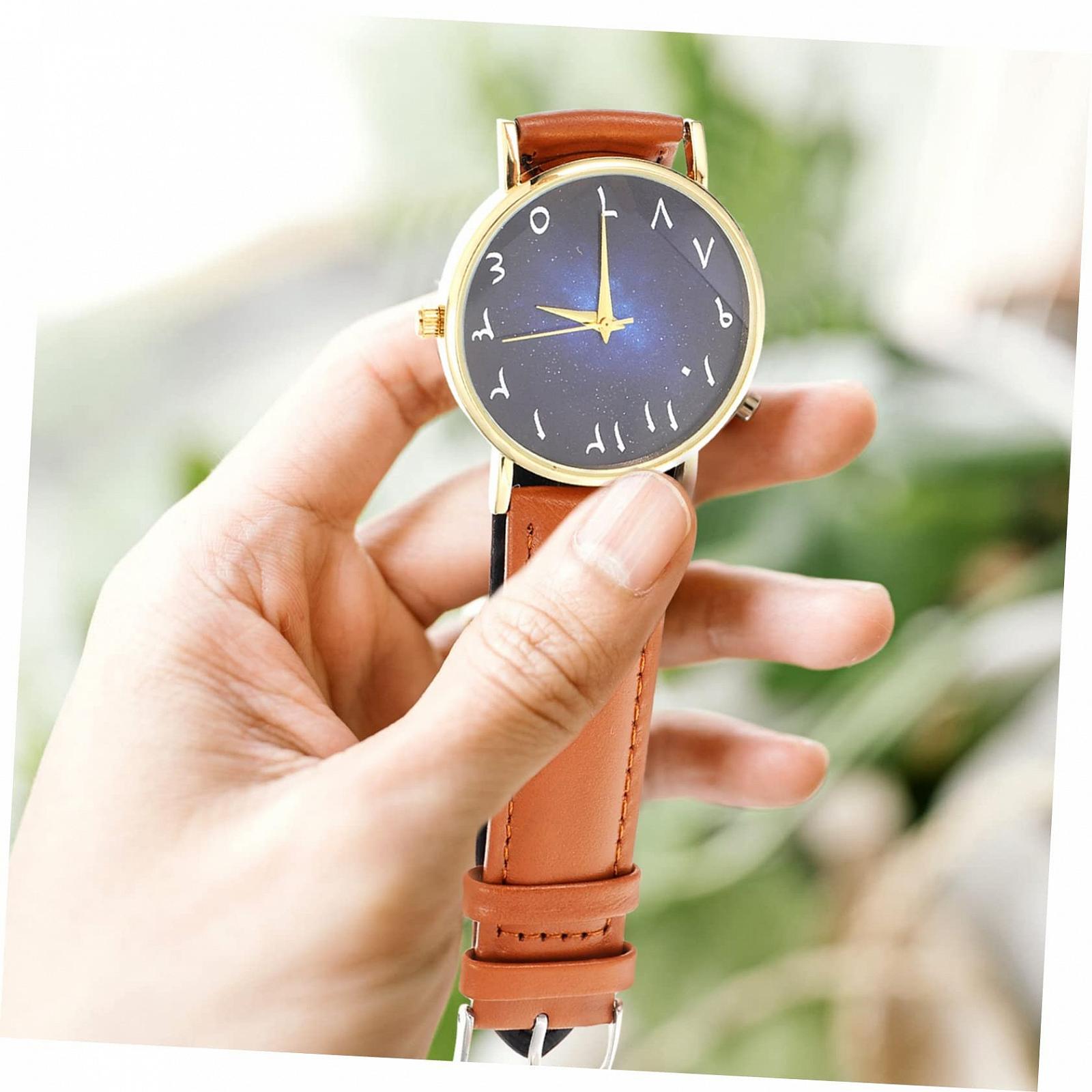 Часы WRITWAA Кожаные Наручные Часы Черный, фото №6