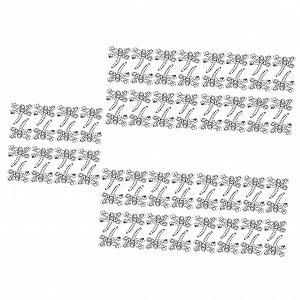 Набор подвесок для ногтей DIY 100 шт. Украшения для мобильного телефона, Стразы для акриловых ногтей, Ювелирные изделия, Фруктовые подвески, Шармы из сплава - Фото 1