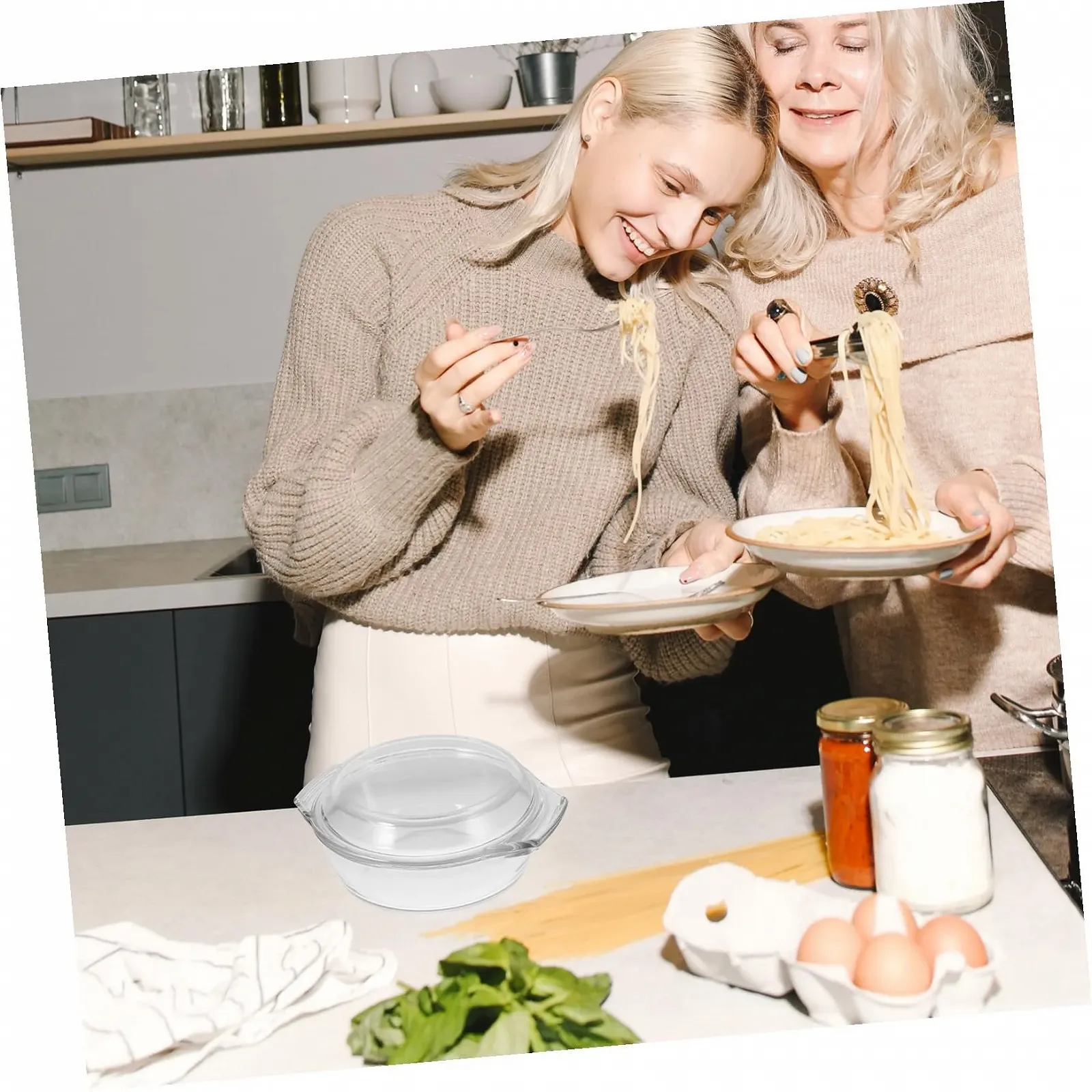 Форма для запікання Скляна з кришкою термостійка для мікрохвильової печі та духовки Прозора, фото №5 Форма для запікання Скляна з кришкою термостійка для мікрохвильової печі та духовки Прозора, фото №5