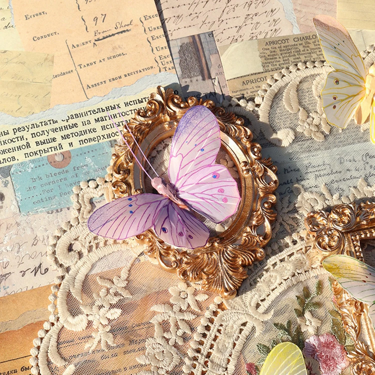 Наклейки для стін Feather Butterfly 3D Набір 6 шт. Кольорові, фото №5 Наклейки для стін Feather Butterfly 3D Набір 6 шт. Кольорові, фото №5