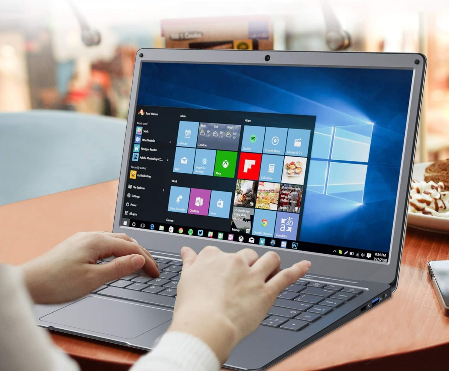 Ноутбук 13.3" Jumper EZbook X3 Intel Celeron N3350 RAM 4GB eMMC 64GB Win11 Алюминиевый корпус (UKR), фото №3