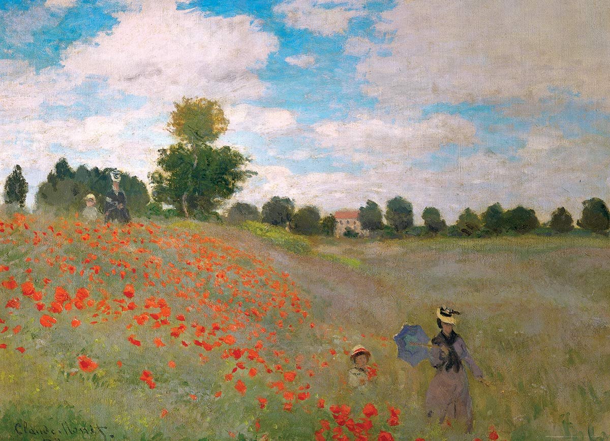 Пазл Eurographics Claude Monet The Poppy Field 1000 деталей, разноцветный, фото №2