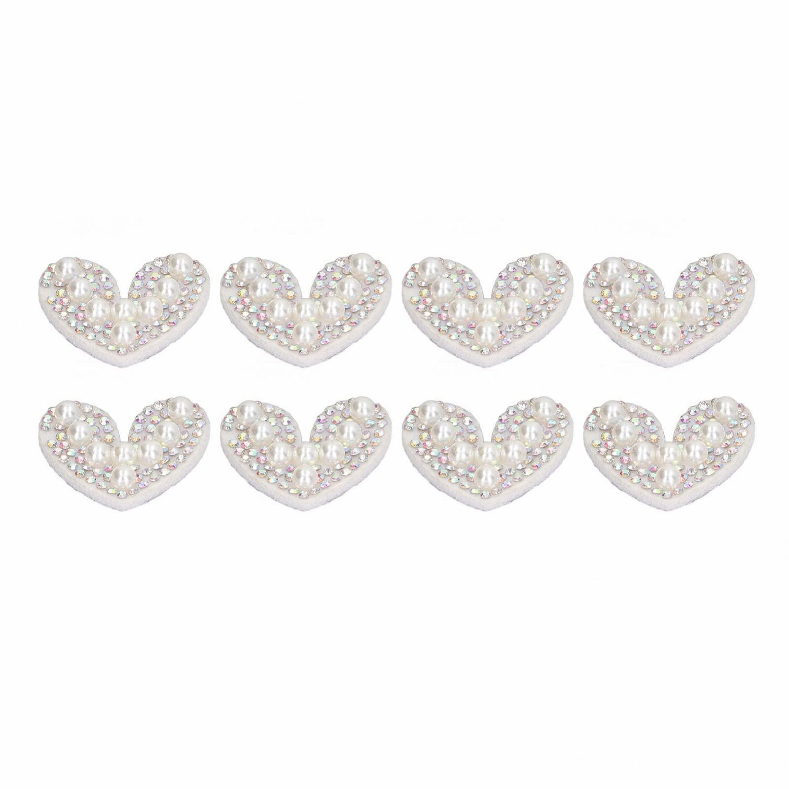 Аппликация Сердце, 40 шт, для самостоятельного изготовления, аппликация для украшения одежды, фото №8