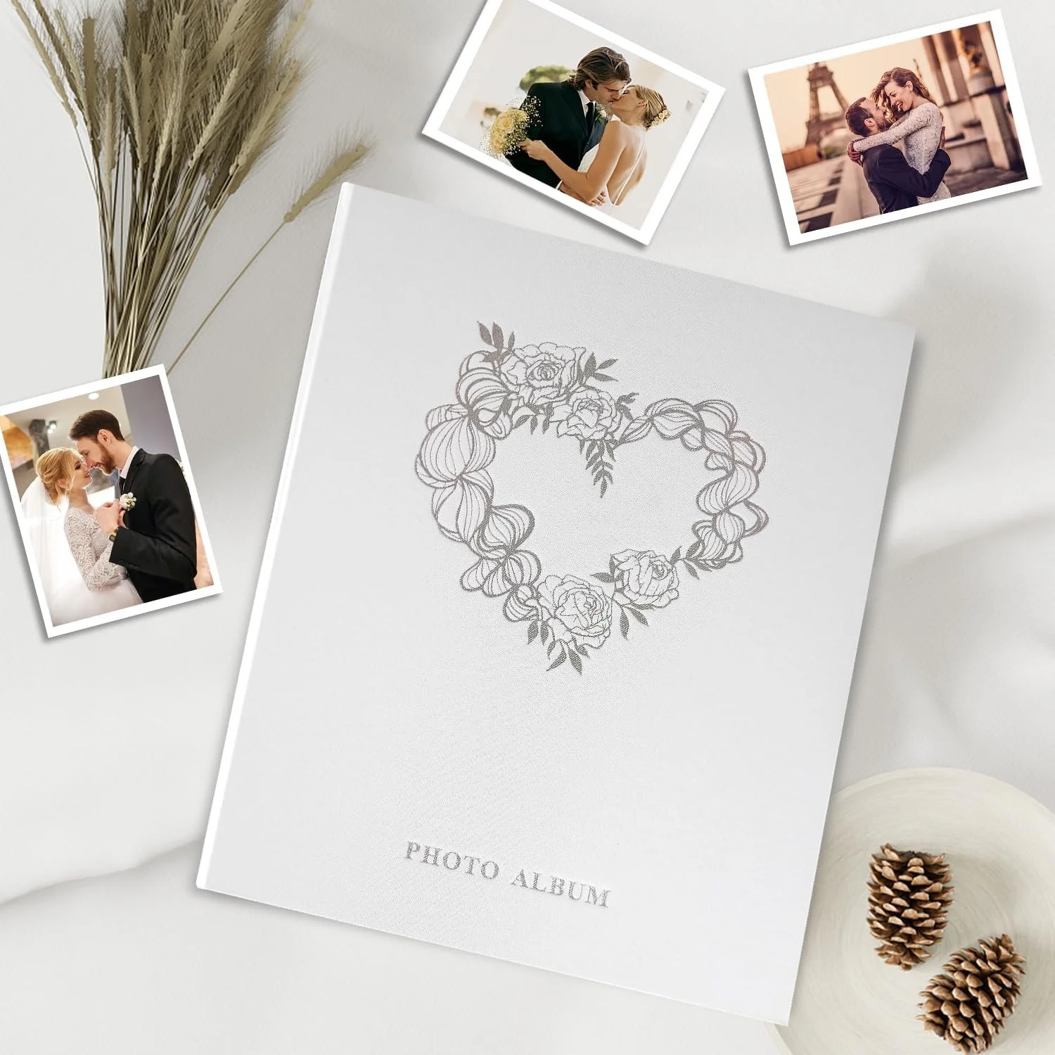 Фотоальбом Miaikoe 15 x 10 см, кармашки для 400 фотографий, вмещает 400 вертикальных фотографий 10x15 см для семьи, свадьбы, белый, фото №2 Фотоальбом Miaikoe 15 x 10 см, кармашки для 400 фотографий, вмещает 400 вертикальных фотографий 10x15 см для семьи, свадьбы, белый, фото №2