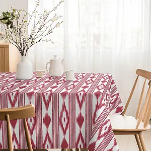 Скатертина Martina Home Islands 260 см x 140 см З полімерним покриттям Червона - Фото 1