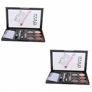 Набор Beavorty 2 Комплекта Пудра для бровей кисточка для бровей Женский Подарок для макияжа - Фото 1