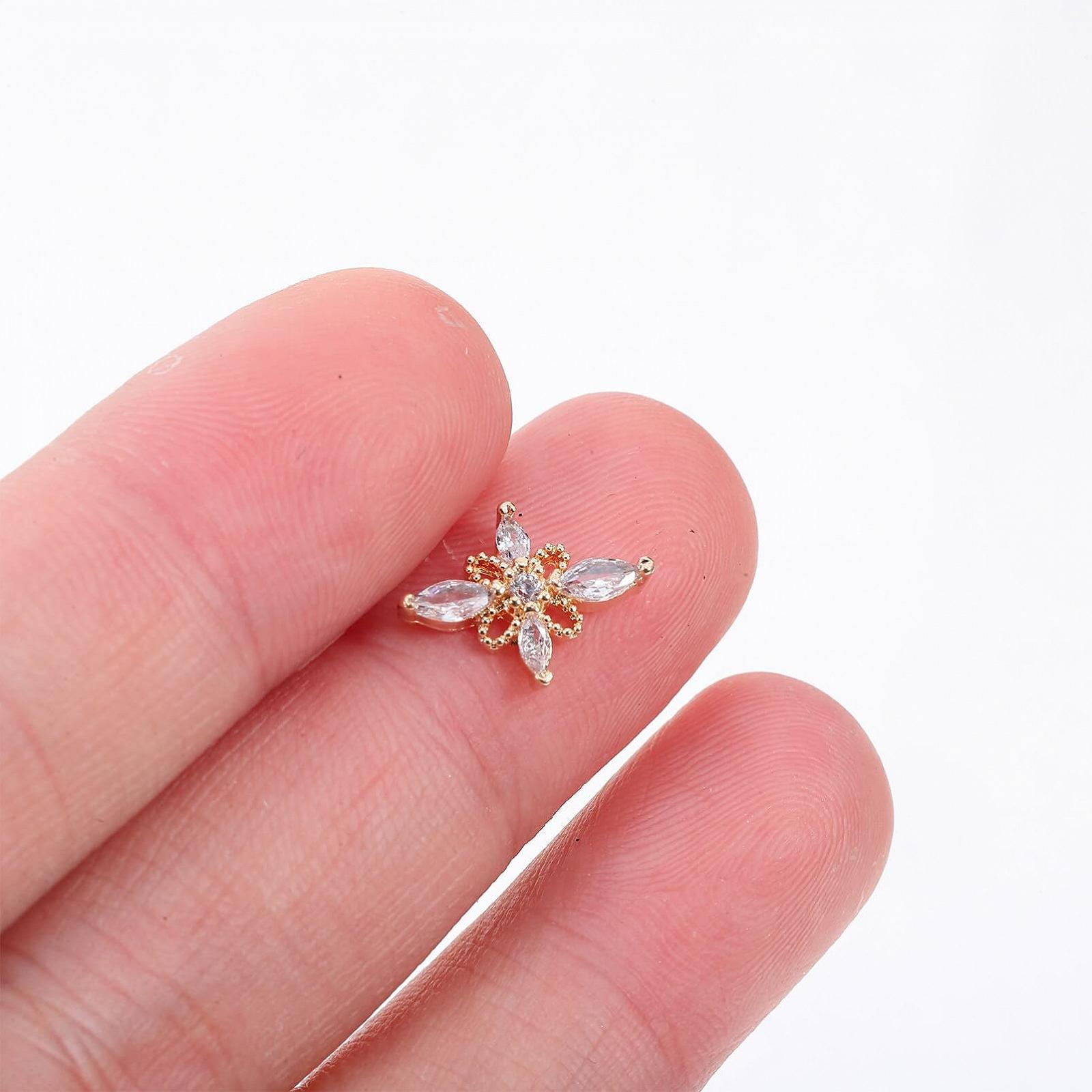 Прикраси для нігтів Мініатюрний дорогоцінний камінь 12шт, фото №5