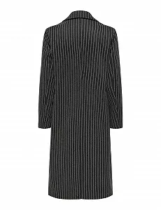 Пальто ONLY Onlveronica в тонкую полоску Life OTW synthetic.ua - Фото 1