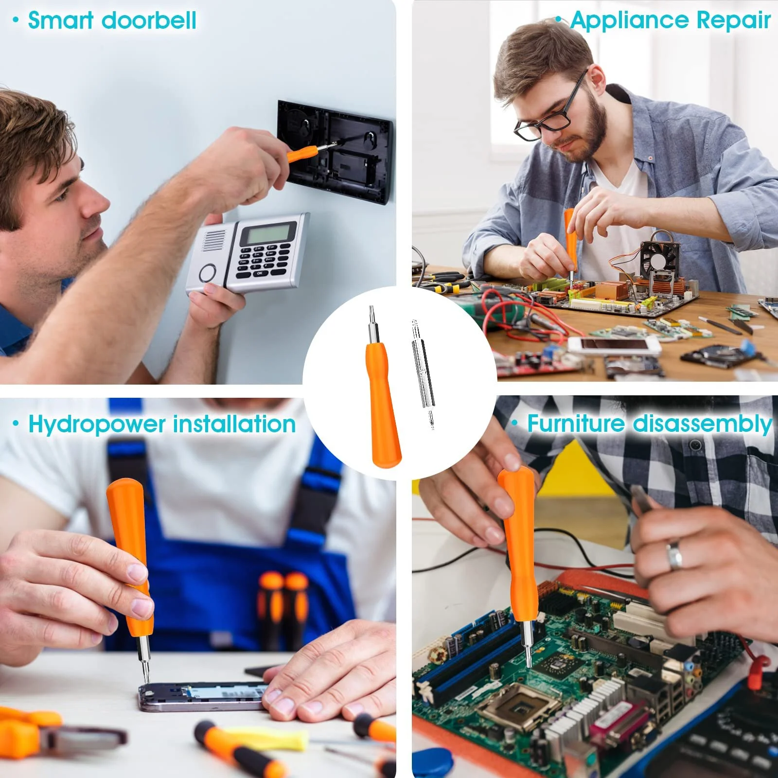 Набір викруток для дверного дзвінка Ring Doorbell 2 шт T6 та T15, фото №3