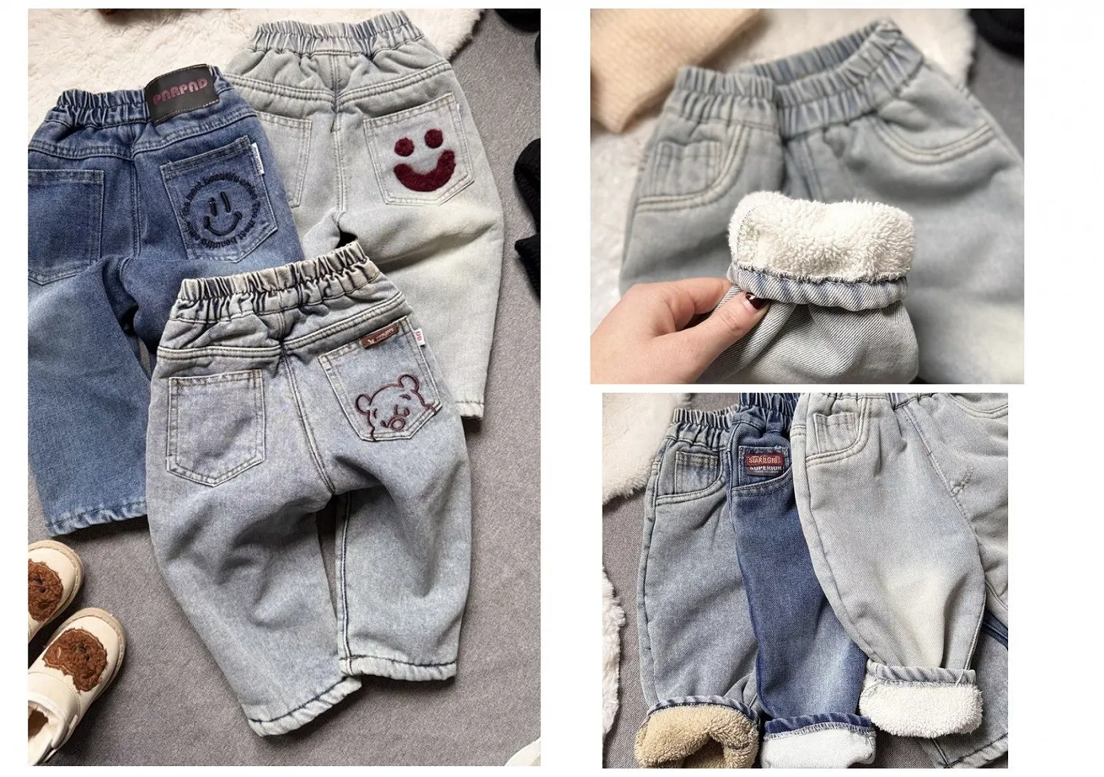 3 кольори! теплі джинси на хутрі для хлопчика від 80 до 140 см, фото №7 3 кольори! теплі джинси на хутрі для хлопчика від 80 до 140 см, фото №7