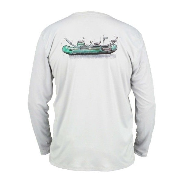 Solar Tech T-Shirt UPF 30 Raft Schematic Sterling M блуза Simms, фото №1