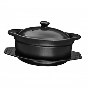 Каструля-горщик CLISPEED керамічна термостійка з подвійною ручкою - Фото 1