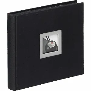 Альбом Книга Walther Black & White FA-209-B Лен 26 x 25 Черный - Фото 1