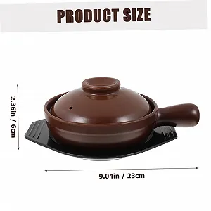 Кастрюля керамическая с антипригарным покрытием термостойкая для супов и тушения synthetic.ua - Фото 1