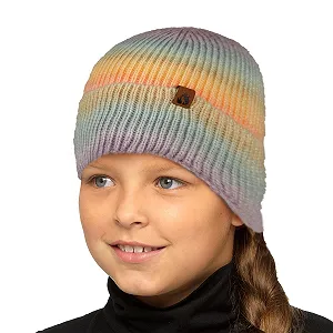 Вязаная шапка A2Z 4 Kids Tie Dye Slouch для девочек, зимняя - Фото 1