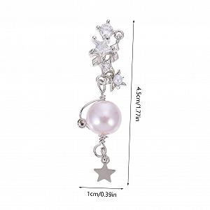 Кольцо-цепочка для ногтей Жемчуг Декор Маникюр Жемчужное ожерелье для ногтей Уникальный блестящий дизайн ногтей synthetic.ua - Фото 1