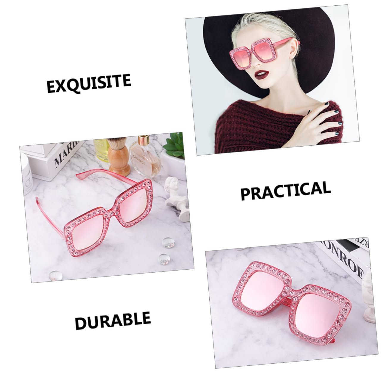 Очки Солнцезащитные Женские PACKOVE Квадратная оправа (6 шт. в упаковке), фото №7