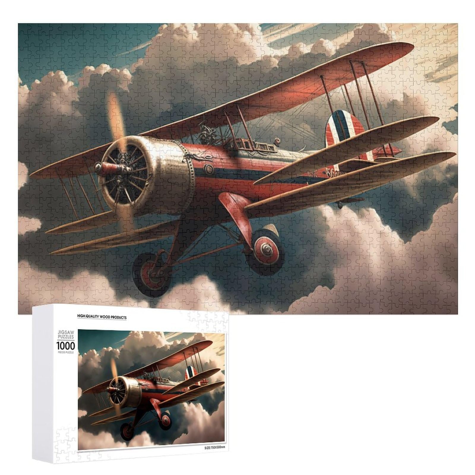 Деревянный пазл Aeroplane 1000 деталей (75 x 50 см), фото №3