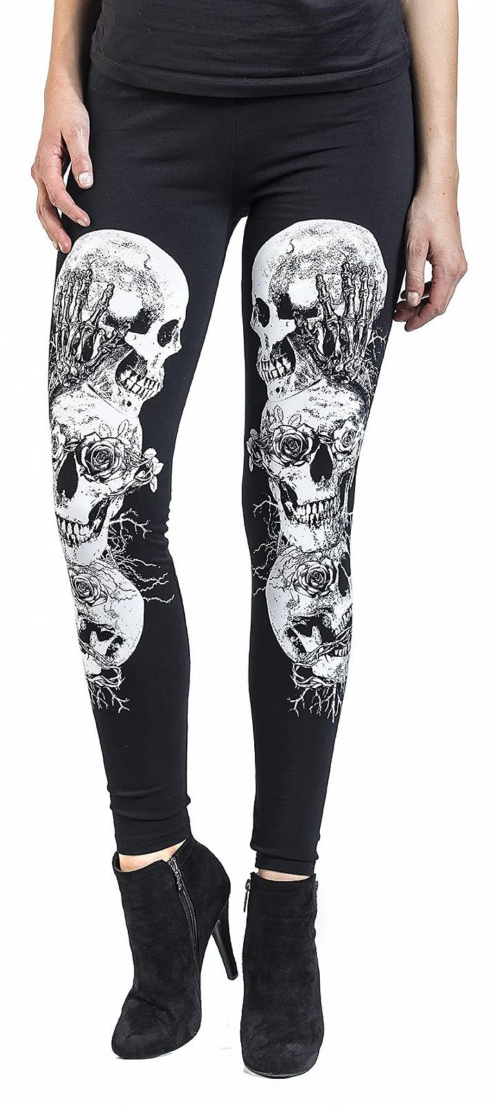 Леггинсы Jawbreaker Still Evil Женские Черный Gothic, Gym & Fitness, Nu Goth, Rockwear, фото №3