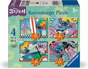 Купити Пазл Ravensburger Disney Stitch 4 в 1 12+16+20+24 деталі 3+ 19 x 14 см - Фото 1 Пазл Ravensburger Disney Stitch 4 в 1 12+16+20+24 деталі 3+ 19 x 14 см - Фото 1
