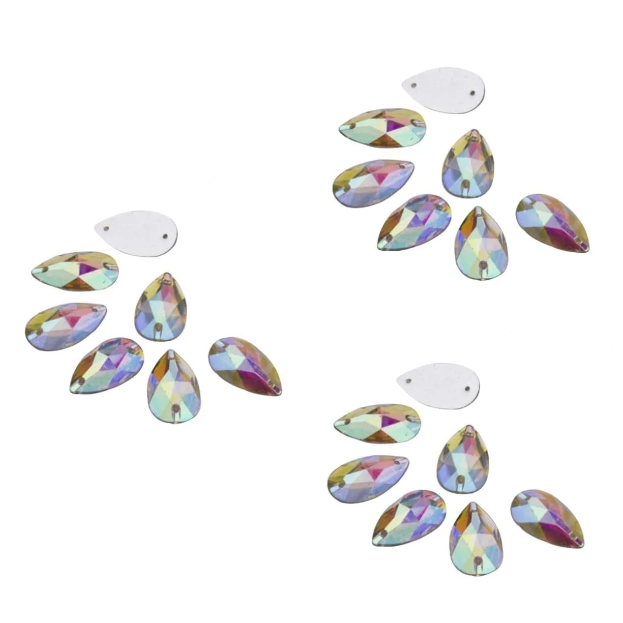 Стрази Краплеподібні POPETPOP 150 шт. AB кольору, фото №1