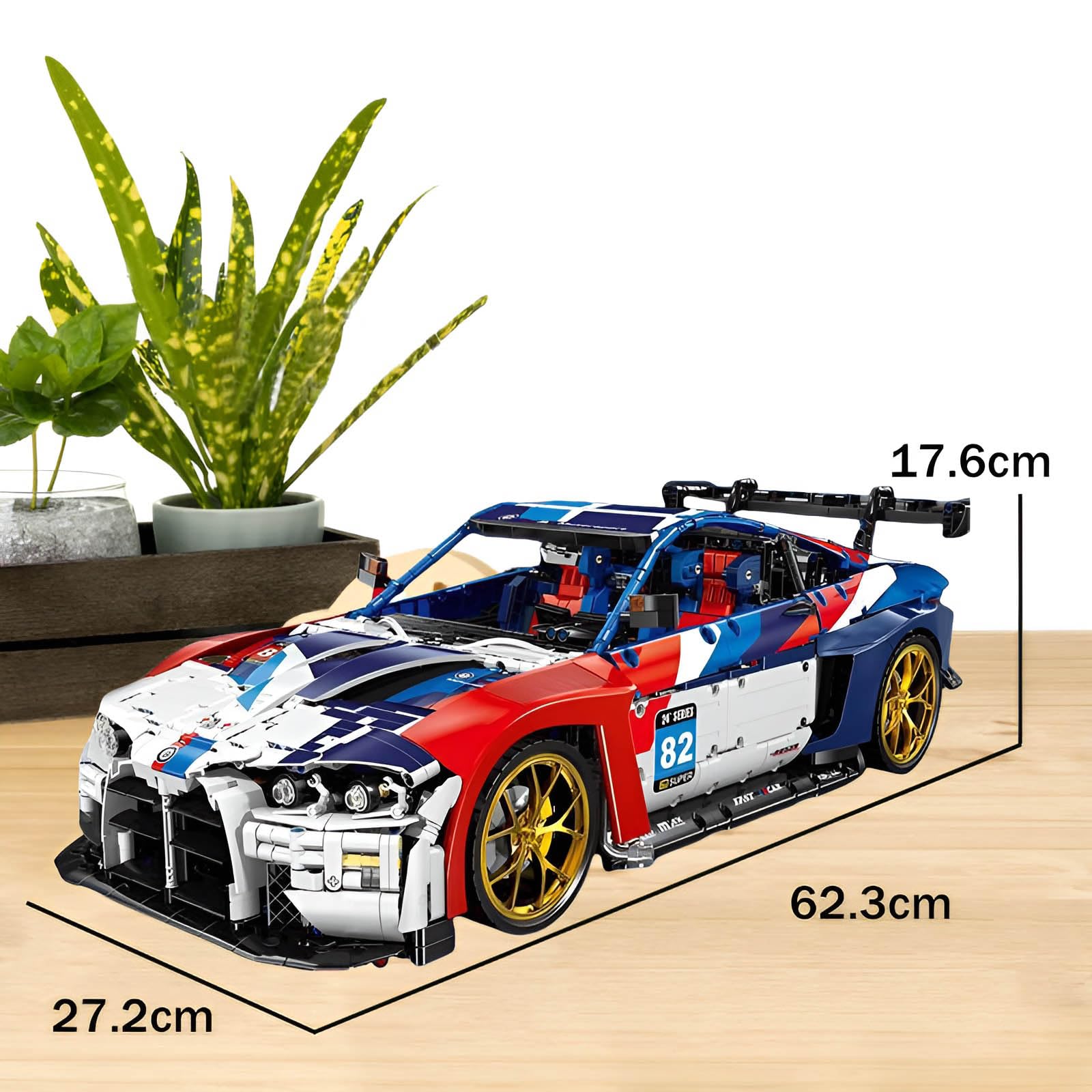 Набір для складання Fuleying Technik Super Sports Car для BMW 1:8 Racing Car (4556 шт.), фото №4
