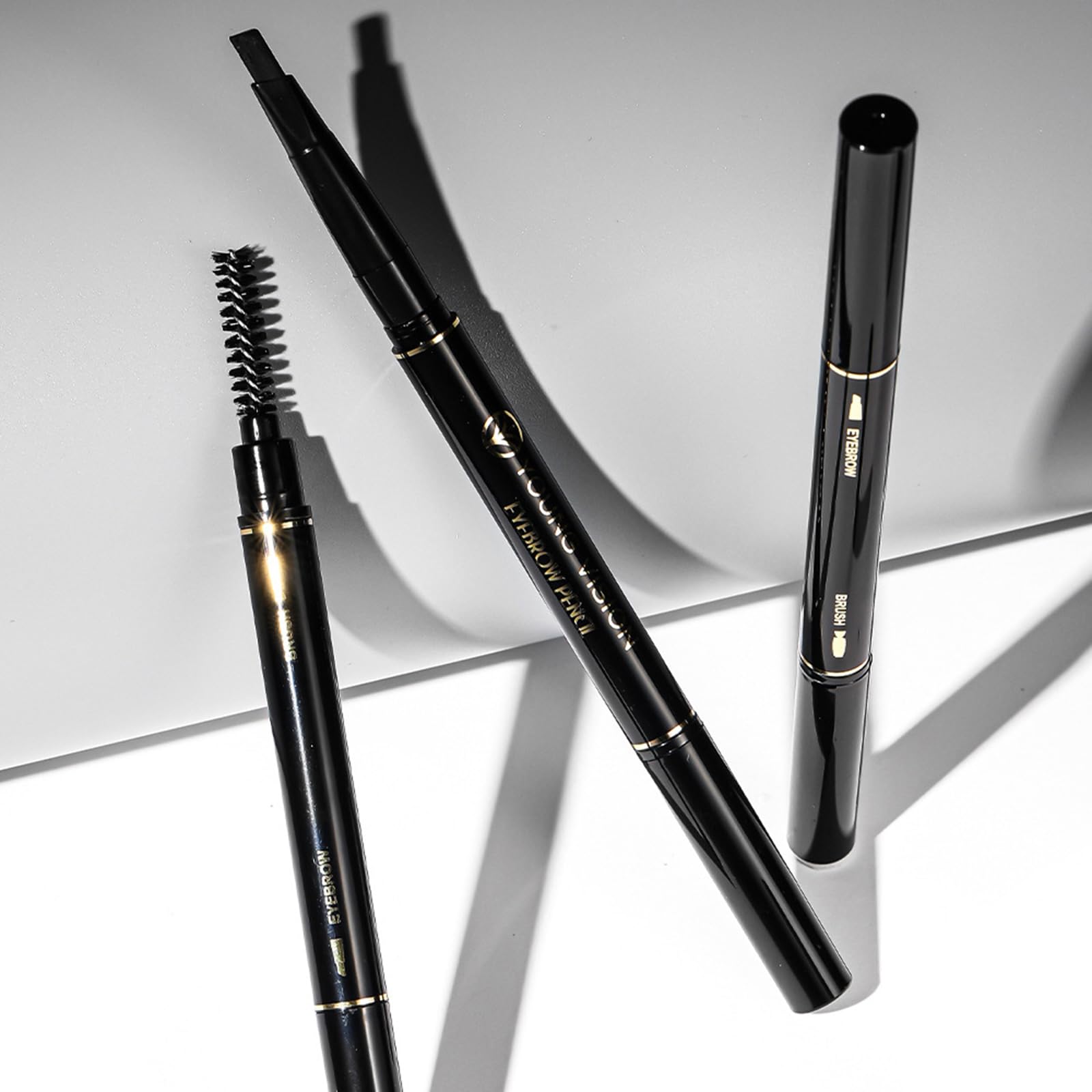 Олівець Einziehbarer Augenbrauen-Definierstift для брів двосторонній з пензликом тонка лінія, фото №3 Олівець Einziehbarer Augenbrauen-Definierstift для брів двосторонній з пензликом тонка лінія, фото №3