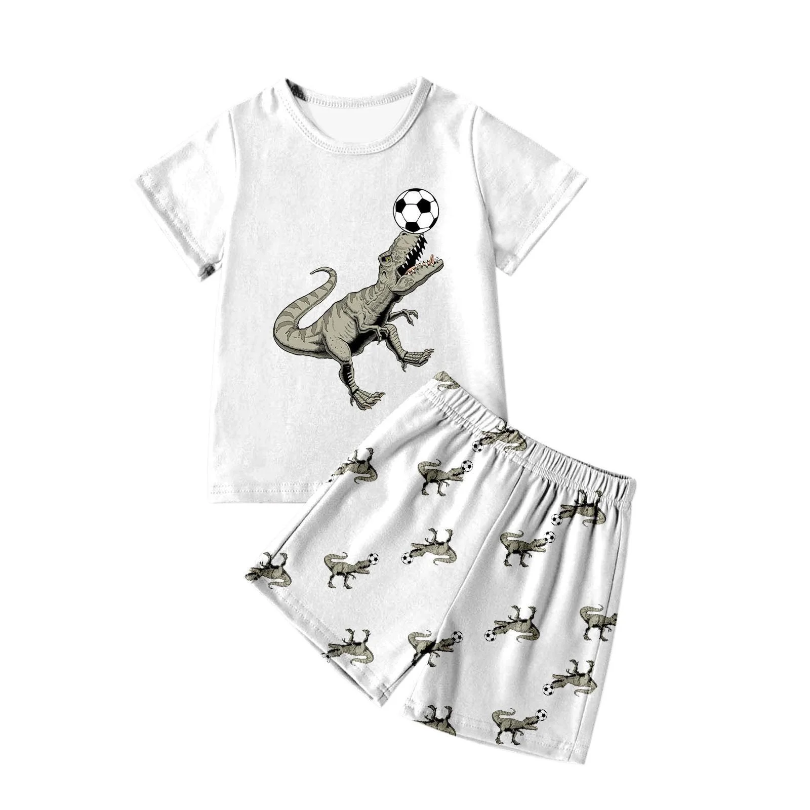 Комплект дитячої піжами з короткими рукавами для літа, для дому, фото №3 Комплект дитячої піжами з короткими рукавами для літа, для дому, фото №3