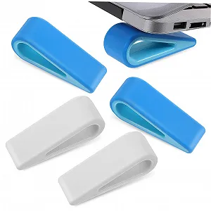 Подставка для ноутбука Homoyoyo Регулируемая, пластиковая, противоскользящая, с кабельным менеджментом и функцией охлаждения, эргономичная - 4 шт. - Фото 1