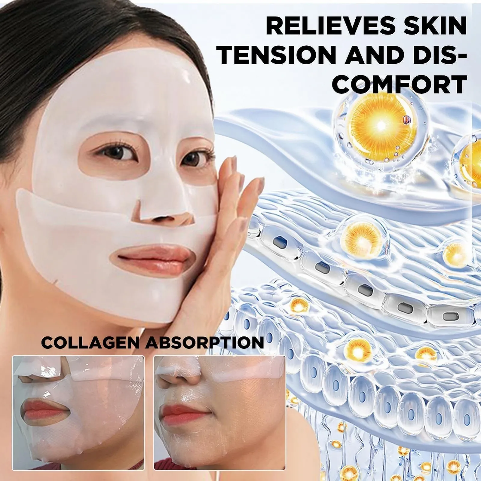 Маска для обличчя Organic Collagen Real Deep, нічна, проти зморшок, фото №4 Маска для обличчя Organic Collagen Real Deep, нічна, проти зморшок, фото №4