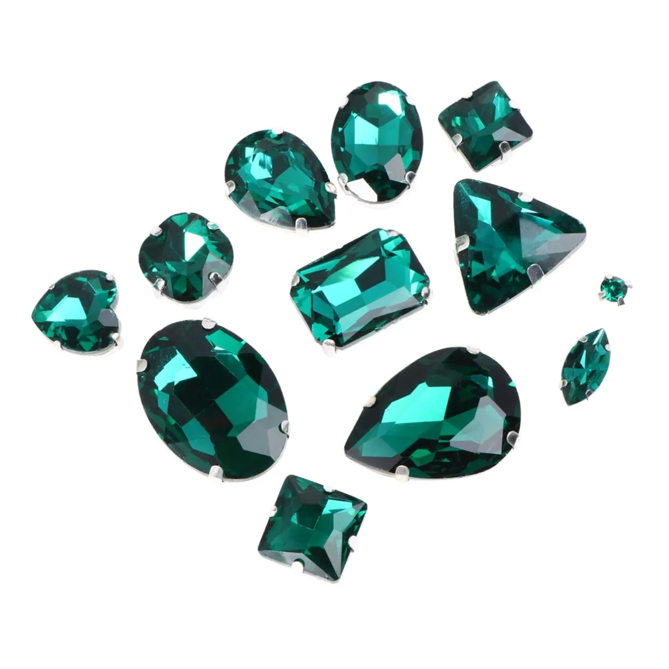 Стрази Крапля Tofficu 100 шт. Кристал для одягу, фото №4